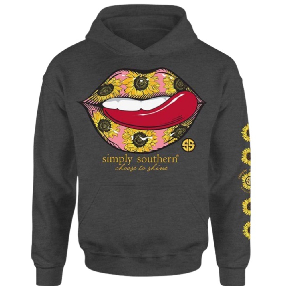 Simply Southern Daisy Lips Hoodie